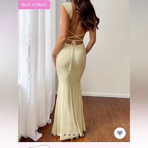 beginning boutique beverly mesh maxi dress